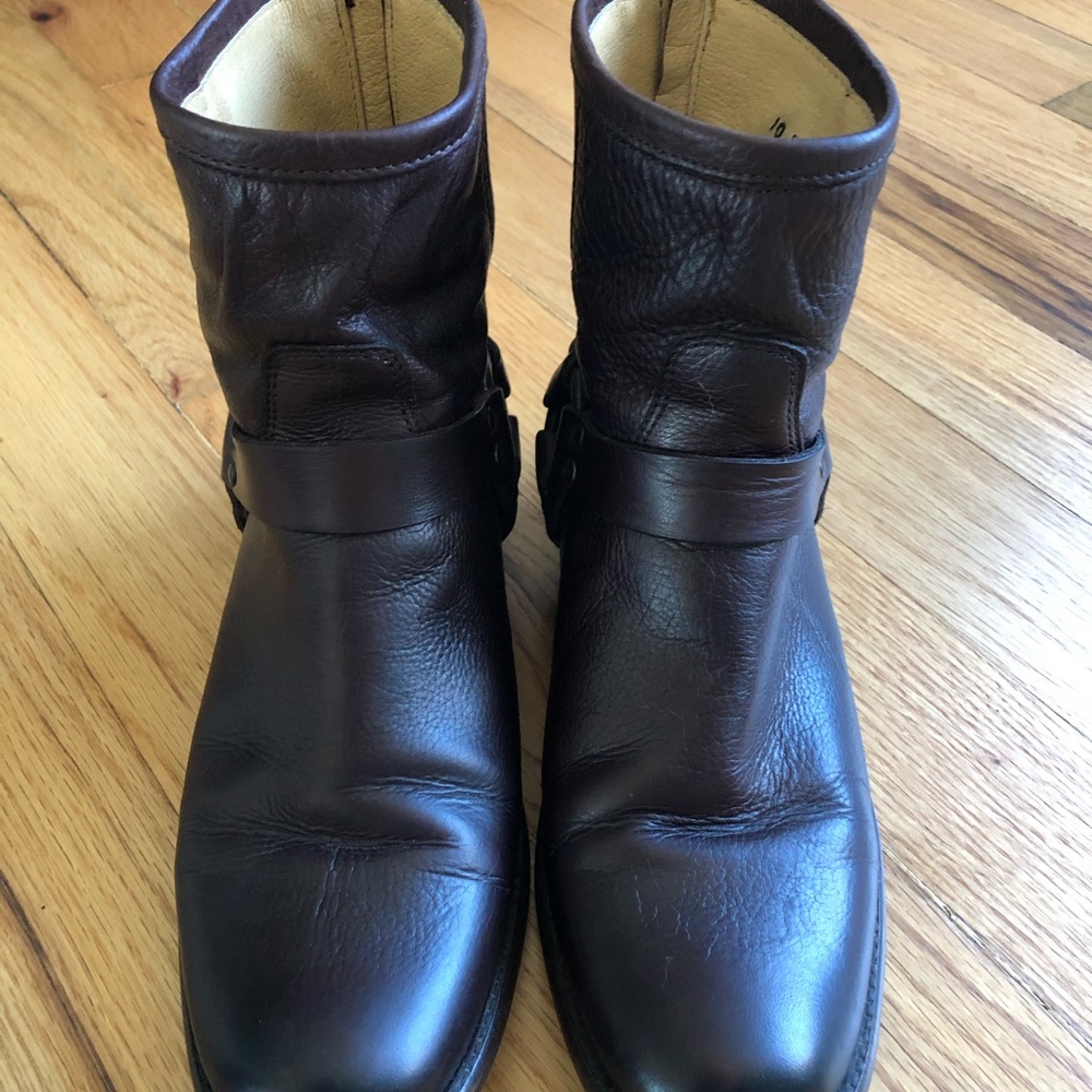 Frye Phillip Harness Brown size 10